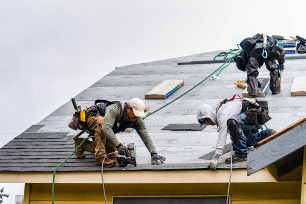 Professional Gutter Installation technician working in Wyoming, OH
